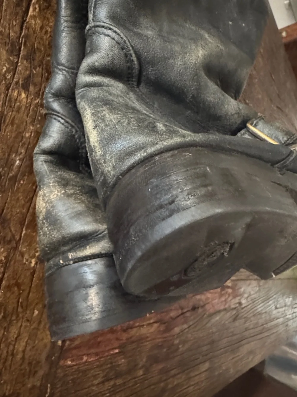 Jeffrey Campbell Wishlist black leather boots